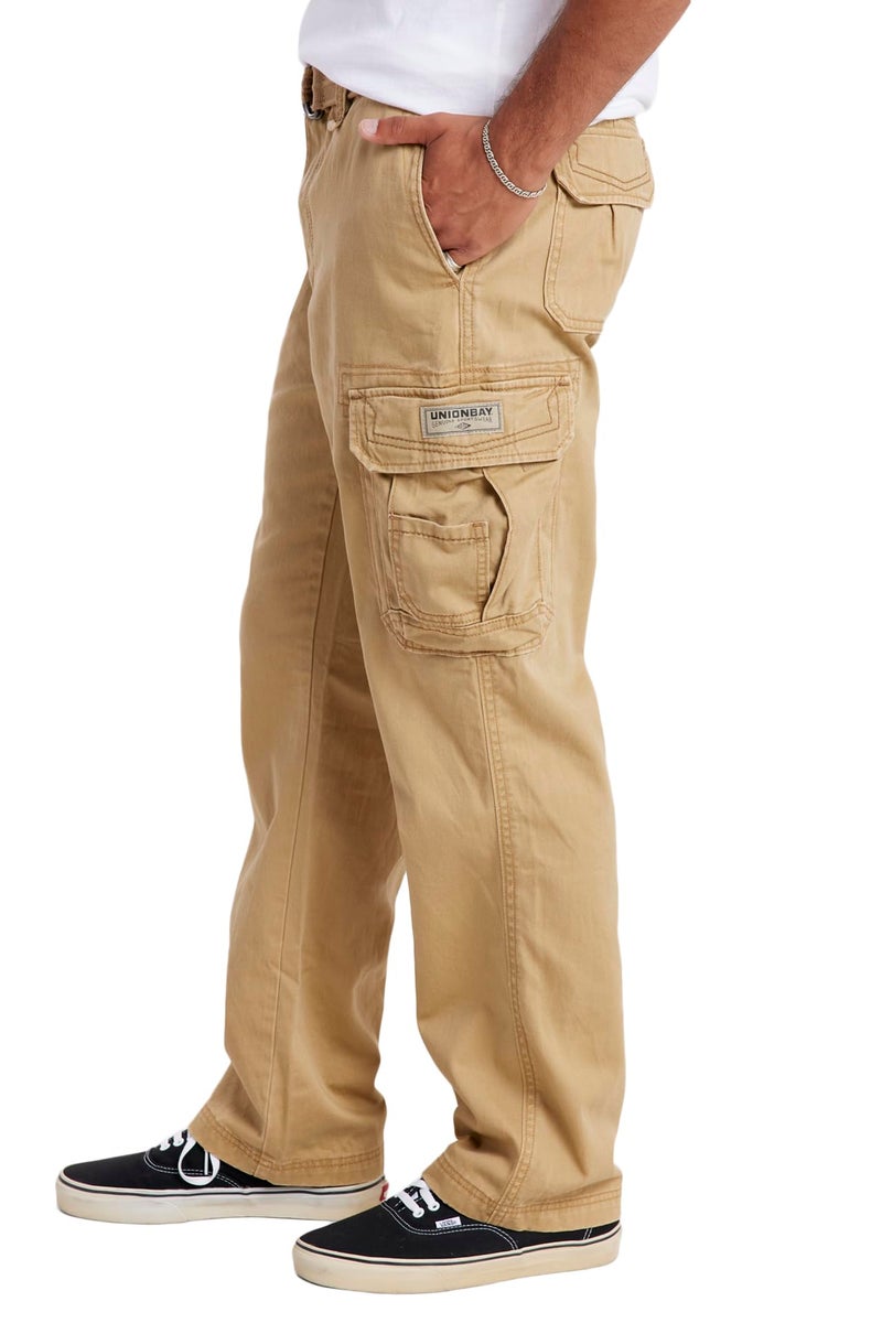 UNIONBAY mens Survivor Iv Relaxed Fit Cargo - Reg and Big Tall Sizes Casual Pants, Rye, 34W x 30L US - Image 2
